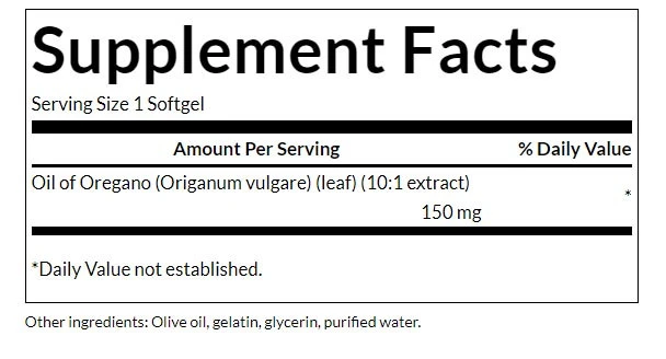 Oregano-olie 10:1 ekstrakts – 150 mg – 120 blīvs kapsulas - Image 3