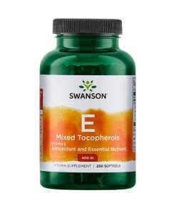 SWANSON Witamina E mieszanka 400IU 250sgels