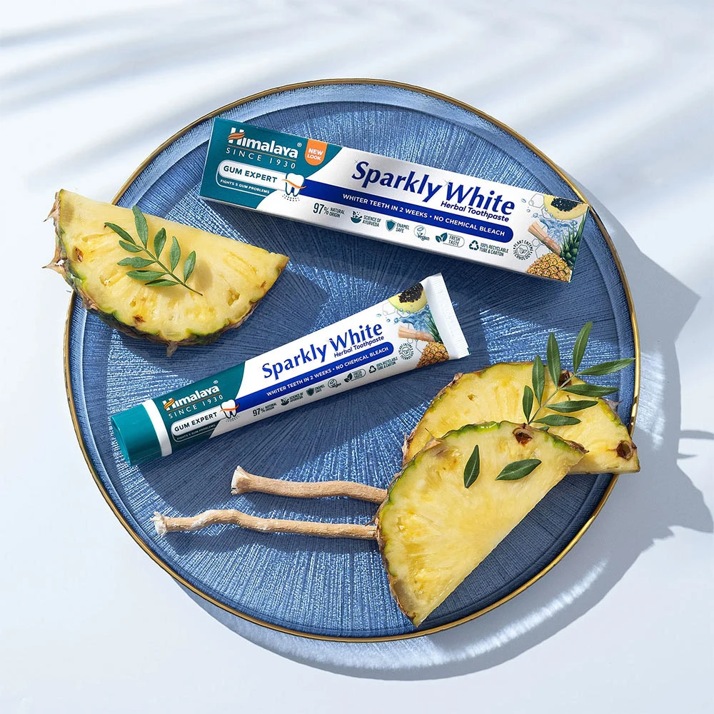 Glitrende Hvid Urte tandpasta – 75 ml - Image 5