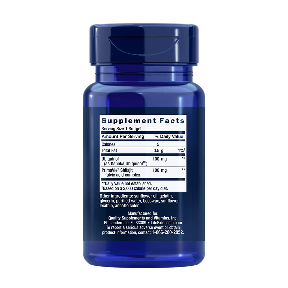 Super Ubiquinol CoQ10 – med forbedret mitokondriālo atbalstu – 100mg – 30 mīkstās želejas - Image 4