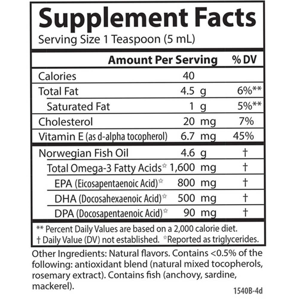 The Very Finest Fish Oil – Natural orange – 500 ml - Image 3