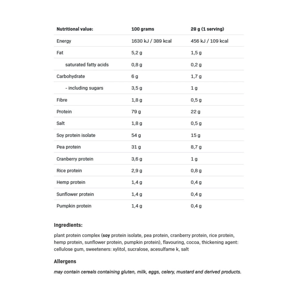 Veganskā proteīns, šokolāde – 500 g - Image 3