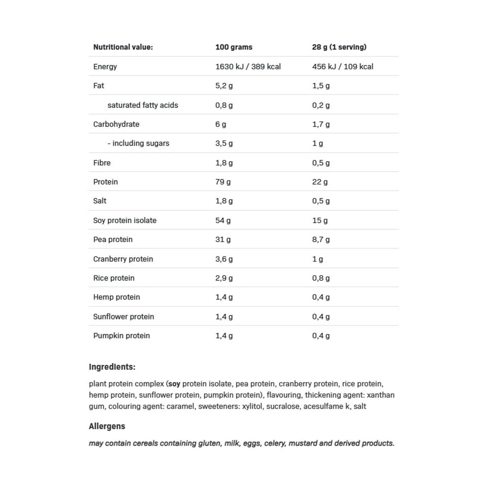 Veganskā proteīns, saldētā karamela – 500 g - Image 3