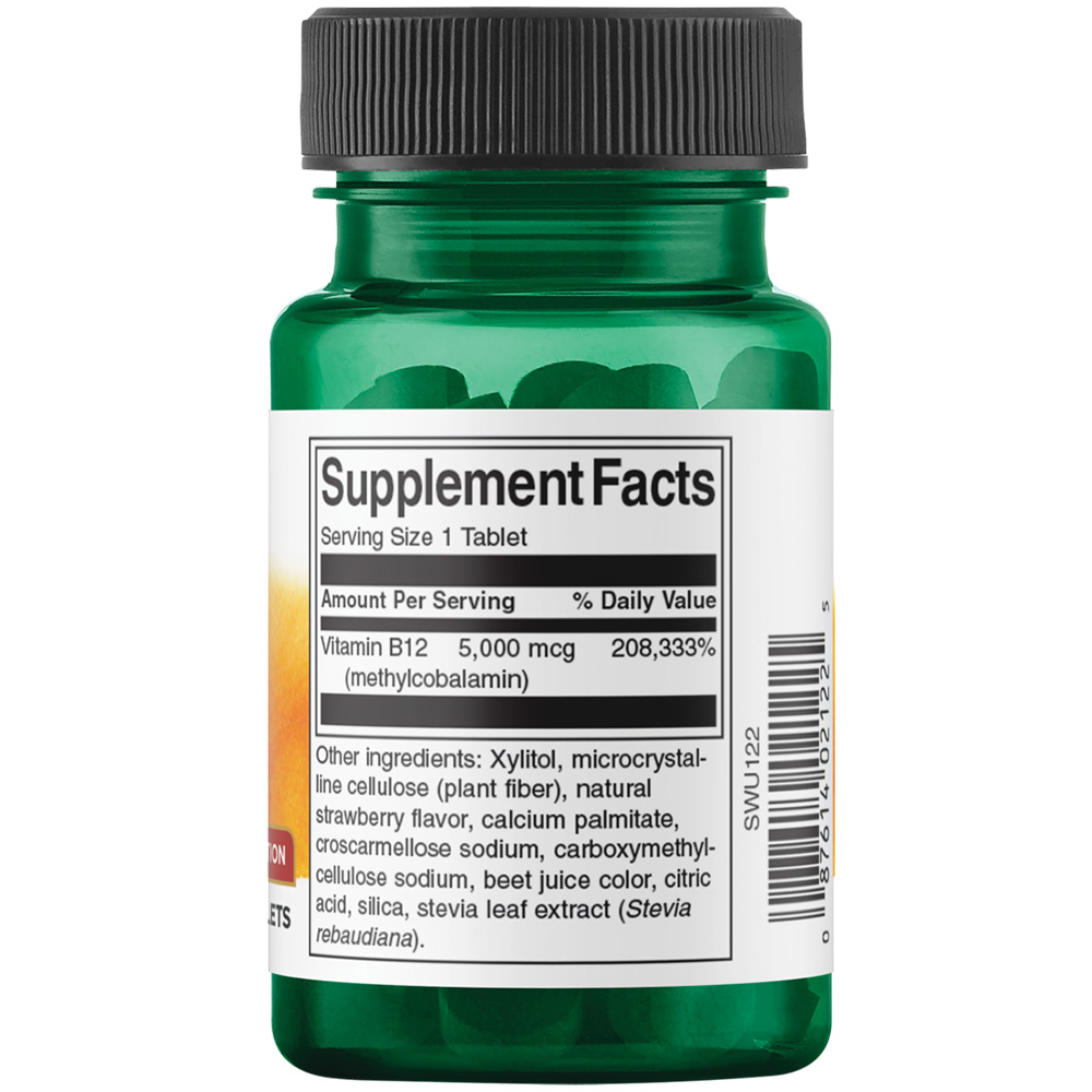 Vitamin B-12 Methylcobalamin – 5000 mcg ar augstu uzsūkšanos – 60 tabletes - Image 3