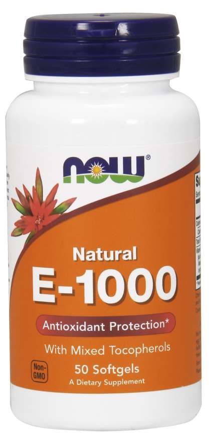 Vitamin E-1000 - Natural (Mixed Tocopherols) - 50 softgels