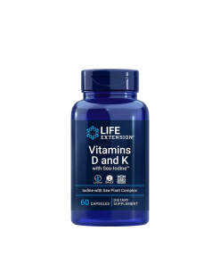 Vitamins D and K with Sea-Iodine - 60 caps